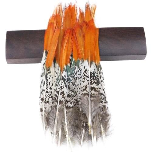 Red Arrow Pheasant Feather For Crafts 5-30Cm Plumes juju Hat Carnival Decoration Jewelry Making Pheasant Feather Wholesale 10Pcs