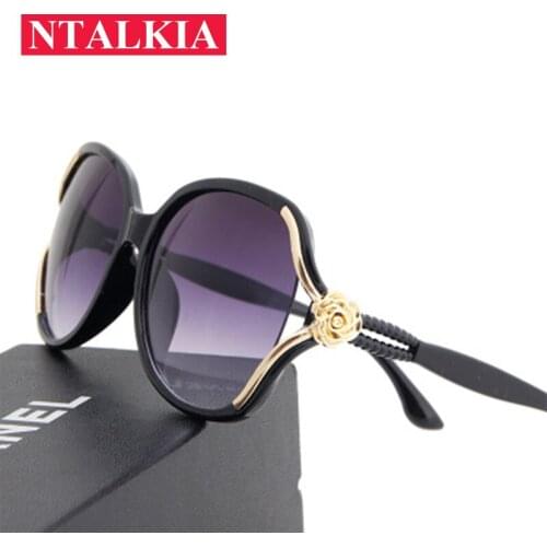 Retro Classic Sunglasses Women Oval Shape Oculos De Sol Feminino Fashion Sunglaasses Women Brand Design Flower Sunglasses Girls
