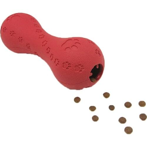Red Region Rubber Leakage Dumbbell Pets Dog Toys The Grain Bank By Training The Toy Dog Dog Alpinia Oxyphylla Articles