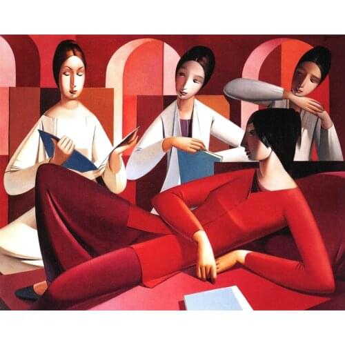 Modern Abstract Figure Painting on Canvas Office Home Decor Wall Art Oil Reproductions Hand Painted High Quality Frameless