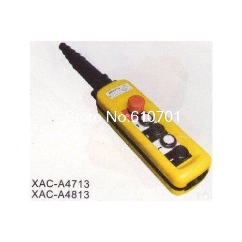XAC-4713 One Speed Hoist Crane 4 Pushbuttons Pendant Control Station With Emergency Stop