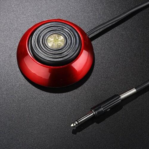 YiLong Tattoo Equipment New Tattoo Round Foot Stainless Steel Foot Switch