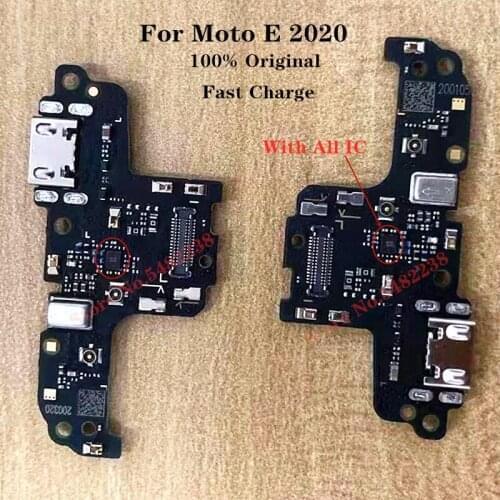 10 pcs/Lot Original MIC Charger Board For Moto E 2020 XT2052-5 Quick Charge USB Charging Port Dock Flex Cable With Microphone