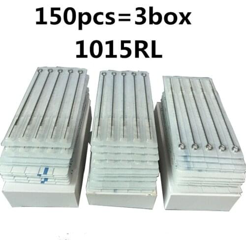 150pcs/Lot Professional Tattoo Needles 15RL Disposable Assorted Sterile 15 Round Liner Needles For Tattoo Body Art Free Shipping