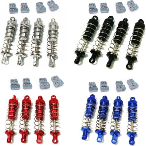 4pcs Metal Shock Absorber with Extender Hard Kit Accessories for WPL MN Model RC Car Spare Parts