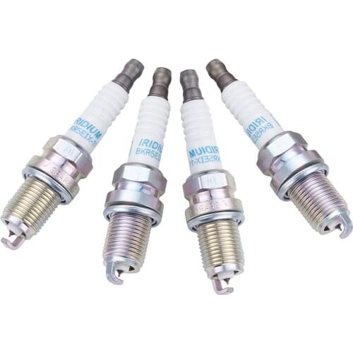4pcs Iridium Power Auto Car Spark Plug High Performance 14mm Thread Size BKR5EIX-11, BKR6E-11, BKR6EIX, IFR6T11, ITR6F13