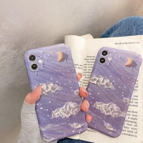 Art Retro Oil Painting Landscape Phone Case For iPhone 12 11 Pro Max Xr X Xs Max 7 8 Puls SE 2020 Cases Soft Silicone Cover