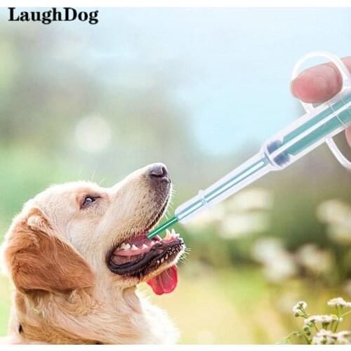 LaughDog 1PC Pet Dog Feeder Cat Feeding Kit Puppy Pill Dispenser Given Tablet Medicine Milk Syringe For Dog Cat Pet Accessories