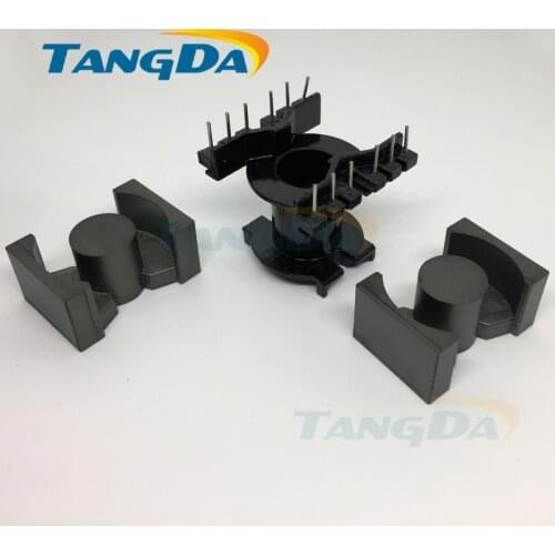Tangda PQ3230 PQ32 30 core Bobbin 6+6 pin magnetic core+skeleton PC40 soft ferrite cores Transformers vertical A
