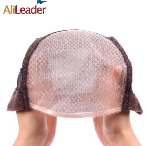Alileaser Hot Quantity Mono Weave Cap For Making Wig Cap Swiss Lace For Wig Making U Part Wig Invisible Hair Nets 3Pcs/Lot