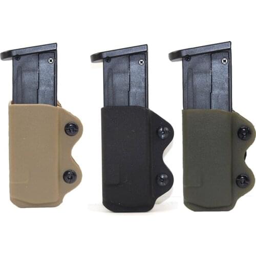 Kydex IWB Gun Magazine Pouch for Glock 17 19 23 26 27 31 32 33 M9 P226 USP Airsoft OWB Pistol Mag Pouch Case Hunting Military