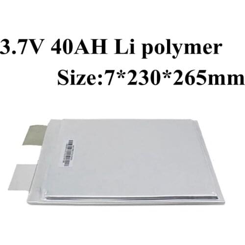 2pcs Lipo 3.7v 40ah Lithium Polymer Battery 100A Discharge High Rate for Ebike 3.7v 35Ah 30ah Power Bank Tool Golf Kits Energy