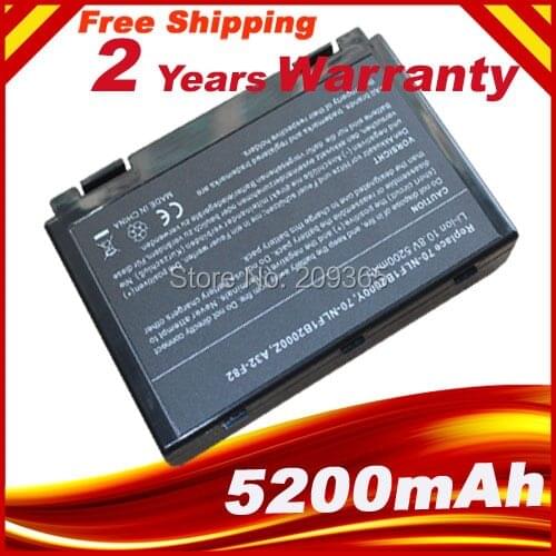 Laptop Battery A32-F52 For Asus K50AB K70 F82 K50I K60IJ K61IC K50C K50ID k50IE K50IL K50IP K50X K51A K51AB