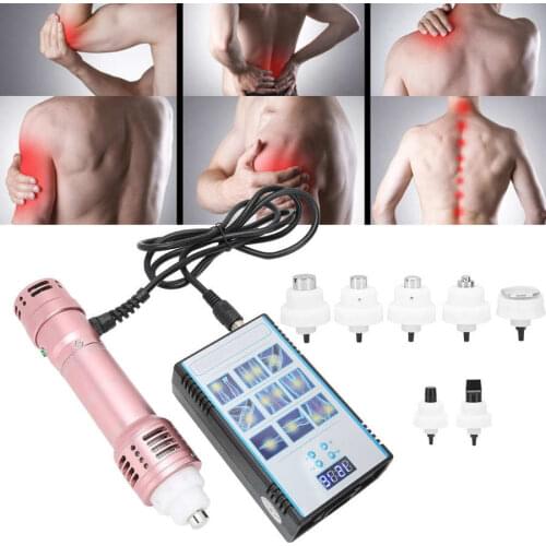 Portable Shockwave Physiotherapy Instrument Pain Relief ED Treatment Therapy Machine Rose Gold