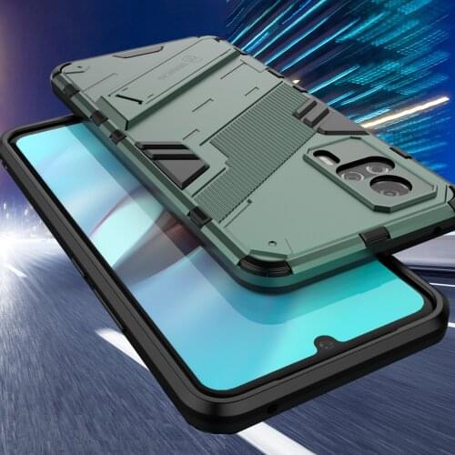 Punk Phone Case for Vivo S9e Anti Shock Lens Protection Back Build-in Kickstand Phone Cover For ViVo S9E S 9E Stand Capas