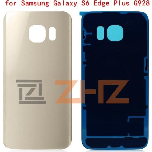 For Samsung Galaxy S6 edge plus G928 G928F Glass Rear Battery Back Cover Door Housing Cover Replacement Repair Spare Parts