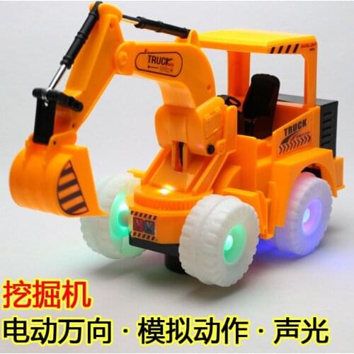 Electric Light Universal Digging A Bulldozer Large Mining Truck Simulation Model Musical Electronic Flashing Plastic 2021