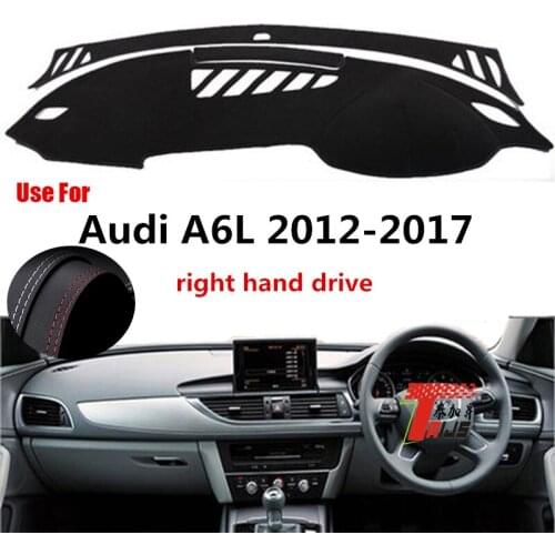 TAIJS Factory Dust resistant anti UV Leather Car Dashboard Cover For Audi A6L 2012 2013 2014 2015 2016 2017 Right Hand Drive