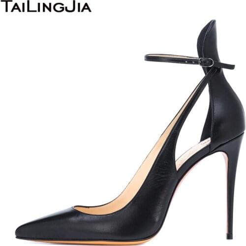 Pointed Toe High Heel Women Shoes Woman Pumps Ladies Party Dress Shoes Soft High Quality Soft PU Leather Handmade Female Shoes