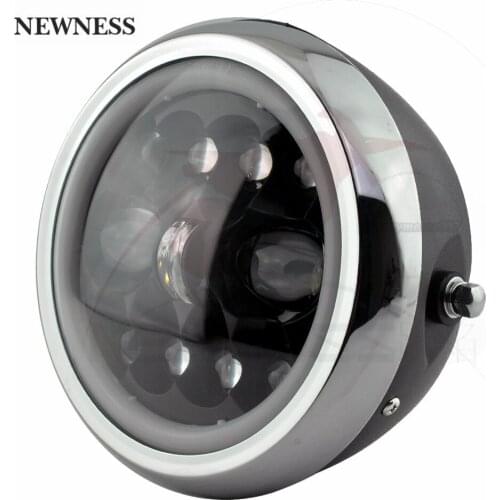 7.5 inch Universal Round Motorcycle 11LED Full Halo White/ Yellow Head lamp Headlamp Light Refit 7.5" Distance Headlight