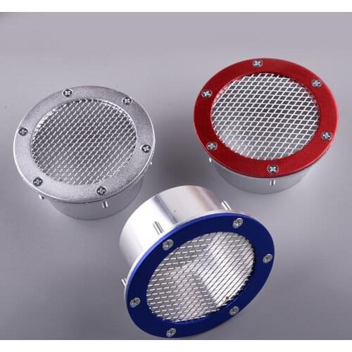 Universal Metal Air Duct Grille Front Bumper Vent Inlet for Cold Air Intake SUV Red/Silver/Blue Car Accessories