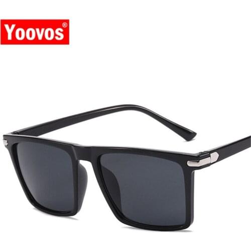Yoovos 2021 Square Vintage Sunglasses Men Brand Designer Eyeglasses Shopping Driving Party Fashion Oculos De Sol Gafas UV400
