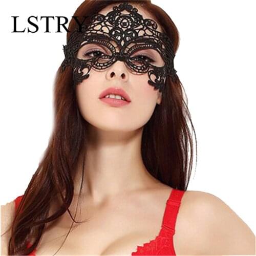 Black Eye Mask Sex For Woman Exotic Accessories Bondage Blindfold Blinder SM Erotic Lstry Sexy Mask for Lady