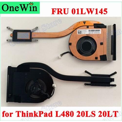 01LW145 01LW144 01LW143 for L480 20LS 20LT Heatsink 100%Original New Laptops Lenovo ThinkPad Integrate Solo UMA THM CPU FAN 0.5A