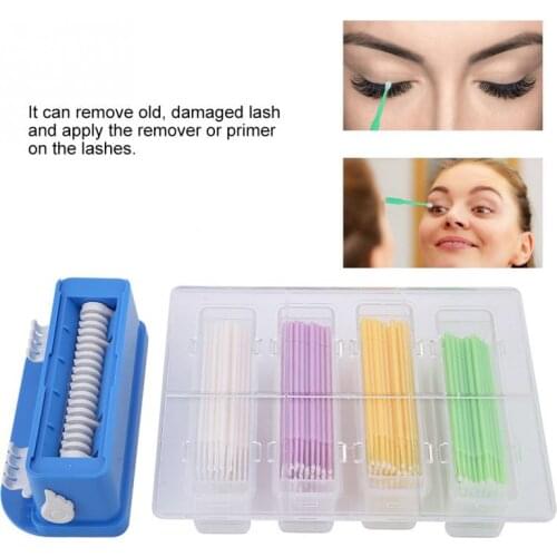 4boxes Disposable Dental Micro Brush Set Fine Short Stick Cotton Swab Brushes Bendable With Case Dentistry Tools Teeth Whitening