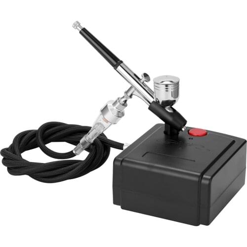 Dual-Action Airbrush with Compressor 0.3mm/0.2mm/0.5mm Spray Gun Airbrush Kit for Nail Airbrush for Model/Cake/Car Painting/Art