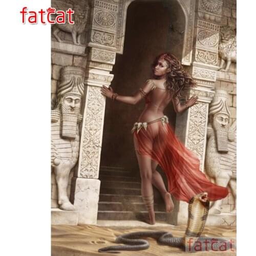 FATCAT 5d diy diamond painting African woman full square round drill diamond embroidery sale girl home decoration AE2277