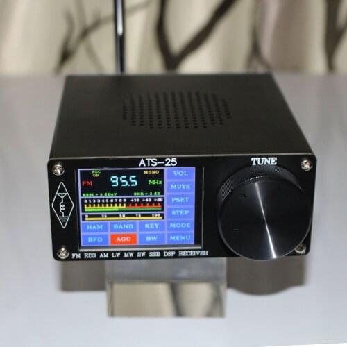 ATS-25 Si4732 Full-Band Radio Receiver DSP Receiver FM LW (MW And SW) And SSB With 2.4" Touch Screen