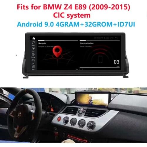 10.25" Android 9.0 car radio multimedia GPS Navigation for BMW Z4 E89 CIC Px6 4G with upgraded black screen wi-Fi ID7 UI