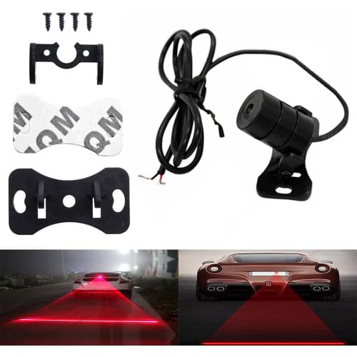 Car Led Anti Collision Warning Light Brake Parking Lamp Rearing Car Tail Light Laser Fog Light Trunk Strobe Bulb LED Decor Auto