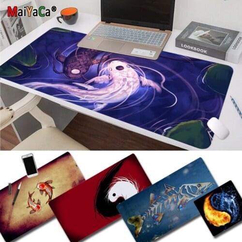 Last Airbender Fish Yin Yang Earth Korra Silicone large/small Pad to Mouse Game Free Shipping Large Mouse Pad Keyboards Mat