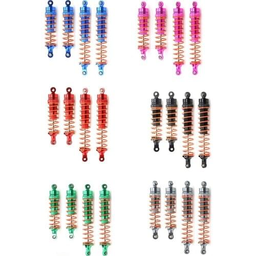 4Pcs Metal Front And Rear Shock Absorber Spring Damper For ARRMA 1/10 GRANITE BIG ROCK Crew RC Car Upgrade Parts