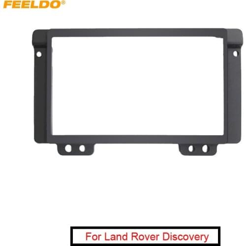 FEELDO 2DIN Car Stereo Radio Fascia Plate Panel Frame for Land Rover Discovery CD/DVD Radio Panel Dashboard Frame Trim Mount Kit