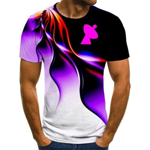 Summer mens 3D t-shirt mens fitness short sleeve loose leisure lifestyle t-shirt mens street style hip hop top free delivery