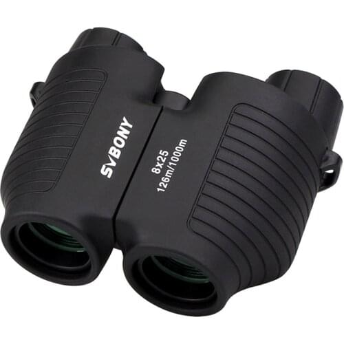 SVBONY 8X25 Binocular SV10 Compact Fixed Focus Mini Telescope Multi-Coated Prism Glass Portable for Traveling for Camping Hiking
