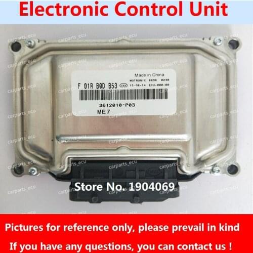 Engine Computer Board F01R00DB53 3612010-P03 F01RB0DB53 ME7 ECU F01R00DJM5 F01RB0DJM5 3610010012-B11 For Zotye Car