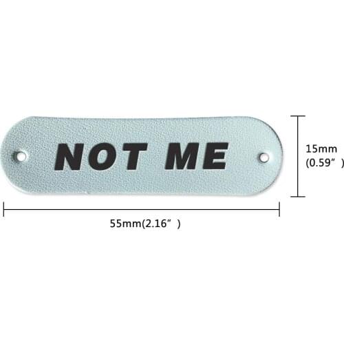 Personalized Handmade Leather Mark With Not Me Logo Labels For Clothing Gift Handwork Leather Labels For Clothes Hand Made Tags