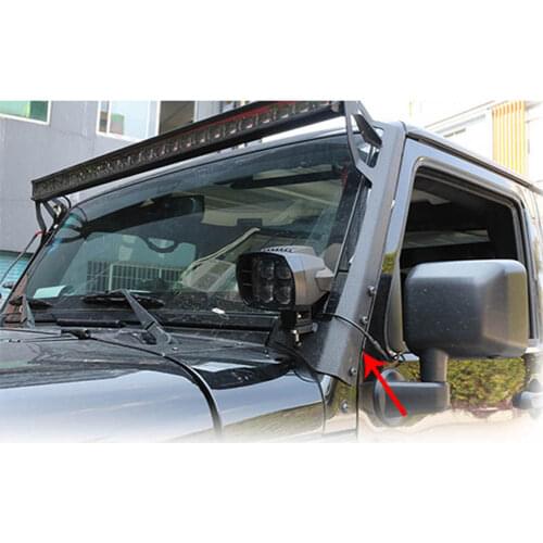 Car LED Light Bar Mounting Brackets 50 Inch 52Inch For Jeep Wrangler JK 2007 2008 2009 2010 2011 2012 2013 2014 2015