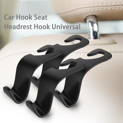 4PCS A Set Car Seat Headrest Hook For Auto Back Seat Organizer Hanger Storage Holder For Handbag Purse Bags Clothes Coats