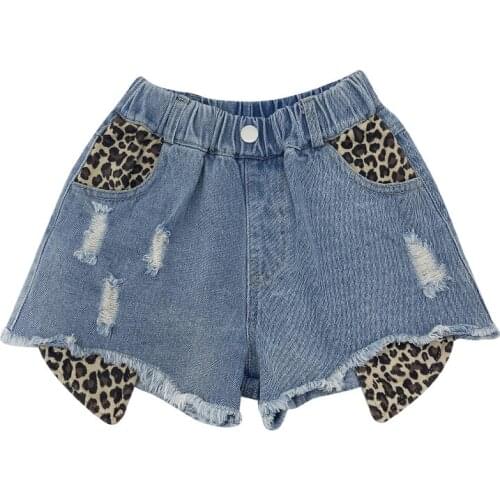 8 10 years Girls Summer Denim Short 2021 New Children Teen Girls Clothes