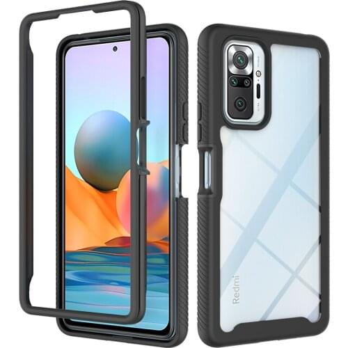 Fashion Acrylic Anti-yellow Clear Case for Xiaomi Redmi Note 10 Pro 9T 9S 9A 9C Poco M3 X3 NFC 10T Lite Phone Bag