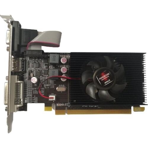 High Definition Video graphics card PCI HD7450 2Gb/2048Mb DDR3 64bit For PC Desktop Computer Mini Case Low-end Graphics Card