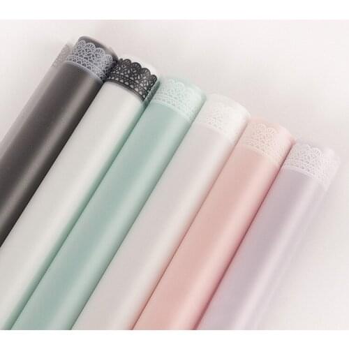 Flower Wrapping Paper Material Fog Paper Lace Edge Print Handmade Bouquet Wrapped Flower Paper Florist Supplies