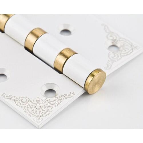 Stainless steel Lash hinge, ivory white European style wooden door hinges, 4 inch thicken hinges, home hardware