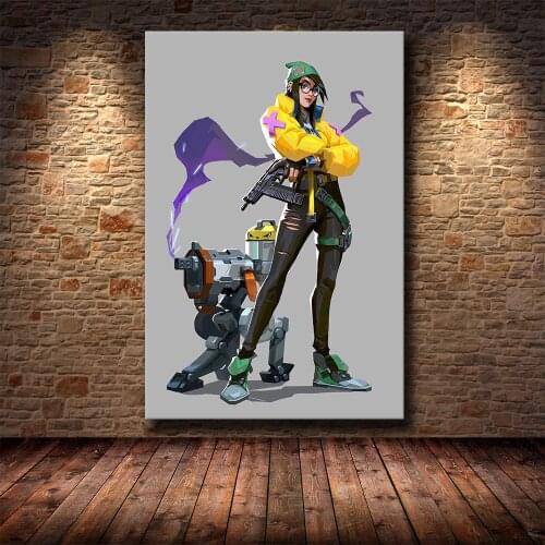 Popular Online Game Valorant HD Print Poster Canvas Painting Game Screen Canvas Painting Living Room Bedroom Decoration
