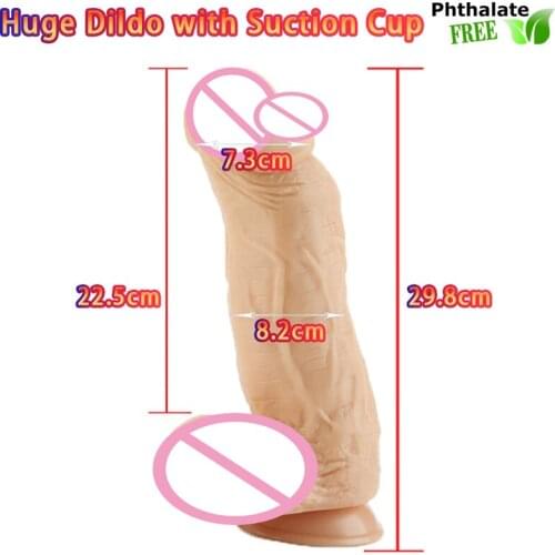 29.8CM*8.2CM Thick Glans Dildo Realistic Stiff Cock Skin Feeling Lifelike Penis Huge Big Erotic Lesbian Adult Sex Product